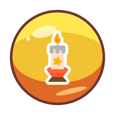 Mum web simgesi, vektör çizim