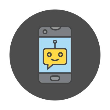 Sohbet simgesi vektör illüstrasyonu