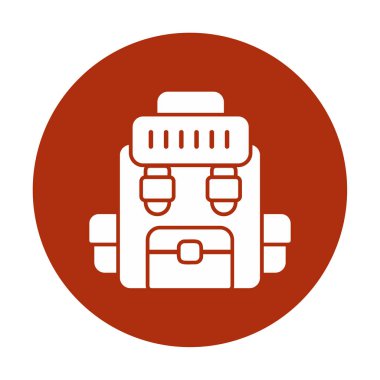 Askeri Sırt Çantası vektör çizimi