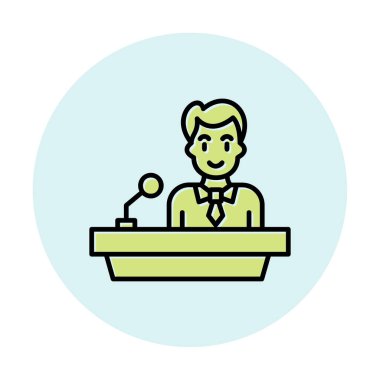 Ders vektör illüstrasyonu. düz biçim. 