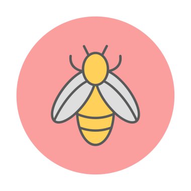 Vektör olarak arı simgesi. logotype 