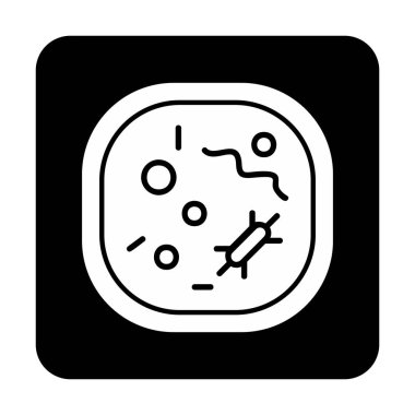 Hücre simgesi, vektör illüstrasyonu