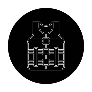 Modern Life Vest simge tasarımının vektör çizimi                     