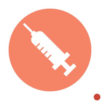 Şırınga ikonu vektör çizimi