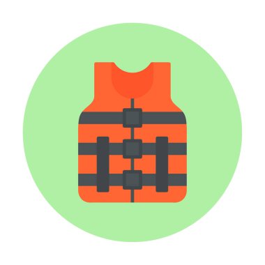 Modern Life Vest simge tasarımının vektör çizimi                     
