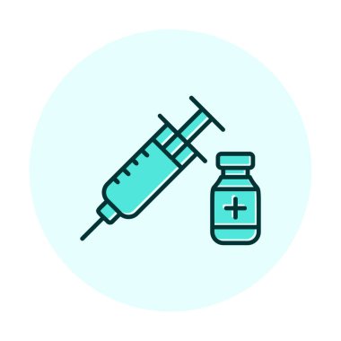 Basit insülin simgesi, vektör illüstrasyonu