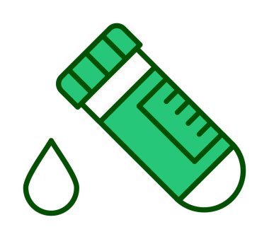 Kan Test Ağı simgesi, vektör illüstrasyonu