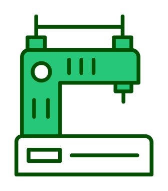 Basit Dikiş Makinesi web vektör simgesi