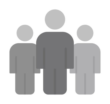 grup insan düz biçim vektör çizimi 