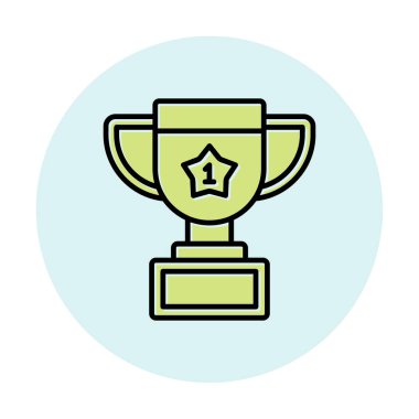 Basit kupa vektör illüstrasyon tasarımı