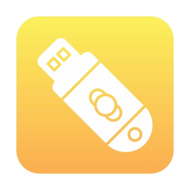 usb flash disk simgesinin vektör çizimi 