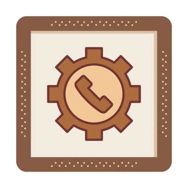 Teknik destek simge vektör çizim                 