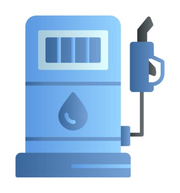 Düz Yakıt ikonu vektör çizimi