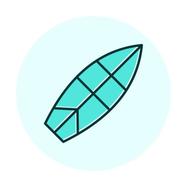 surfboard vector illustration modern icon