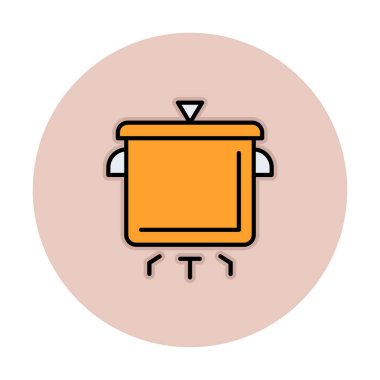 Pişirme vektörü düz simge. Pişirme Otu                   