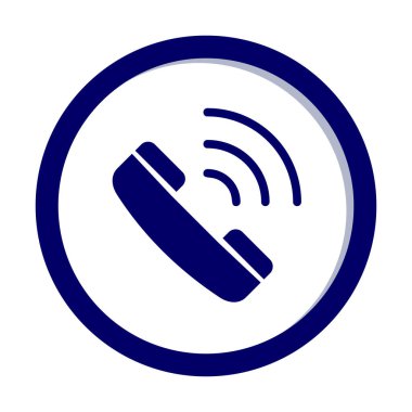 Basit bir telefon görüşmesi. simge illüstrasyonu  