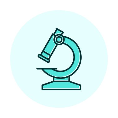 Basit yassı mikroskop vektör çizimi