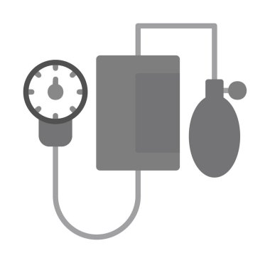 Basit Kan basıncı ölçüm simgesi, vektör illüstrasyonu