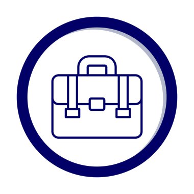 Portföy düz vektör simgesi