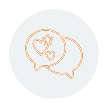 Basit konuşma balonu simgesi, vektör illüstrasyonu