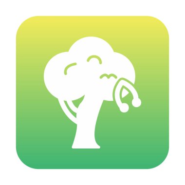 Kiraz Ağacı web simgesi, vektör illüstrasyonu