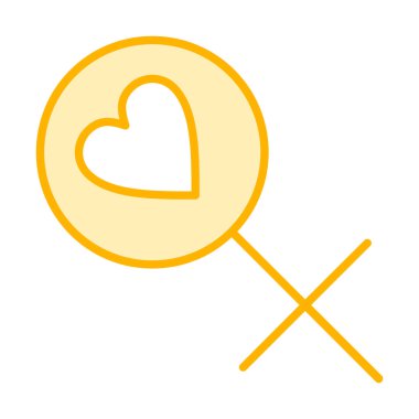 Kadın Sembol ikonu vektör illüstrasyonu