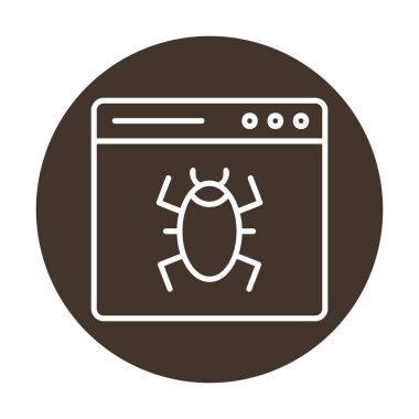 Yasak web sitesi vektör simgesi 