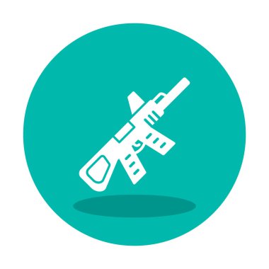 Makine Tüfeği vektör illüstrasyonu