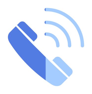 Basit bir telefon görüşmesi. simge illüstrasyonu  