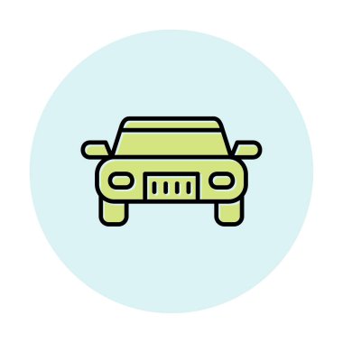 araba web simgesi basit illüstrasyon 