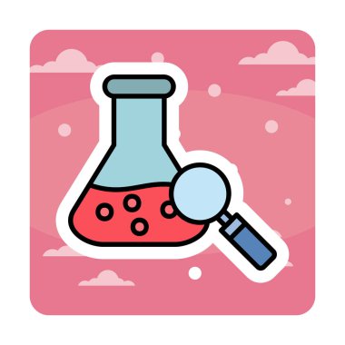 Araştırmacı simgesi beyaz arkaplanda izole edildi 