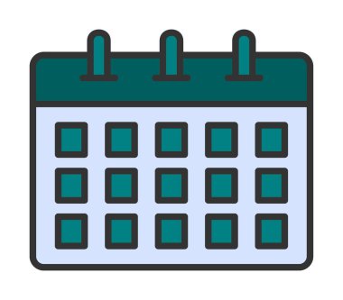 Takvim web simge vektör çizim