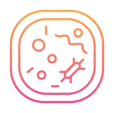 Hücre simgesi, vektör illüstrasyonu