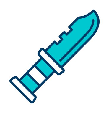 askeri bıçak ikonu vektör illüstrasyon sembolü tasarımı