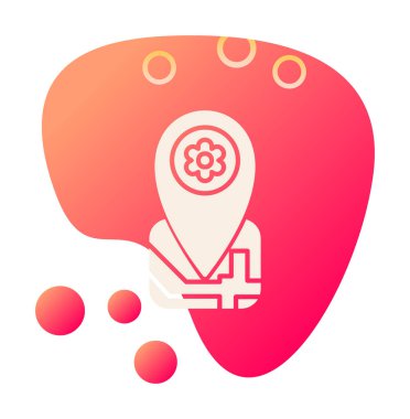 Yer Tutucu simgesinin vektör illüstrasyonu 