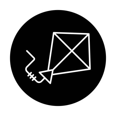 Uçurtma rengi simgesi. vektör illüstrasyonu                      