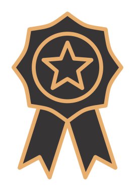  Ödül satırı simgesi tasarımı illüstrasyonu  