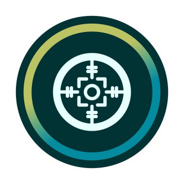 Kapsam renkli vektör simgesi