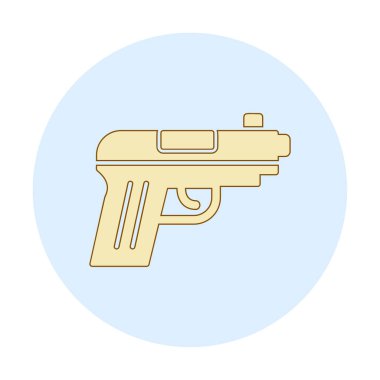 silah simgesi vektör illüstrasyonu