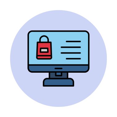 ekran simgesi, vektör illüstrasyonunu izle