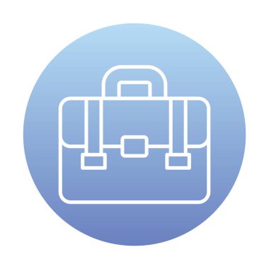 Portföy düz vektör simgesi