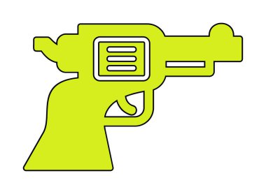 silah simgesi vektör illüstrasyonu