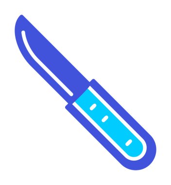 Beyaz arka plan üzerinde izole bıçak simge vektör  