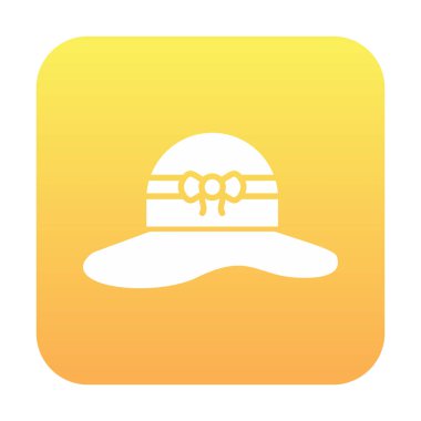 Güneş şapkası Icon vektör çizim