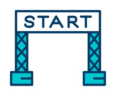 satır simge vektör çizim başlatmak