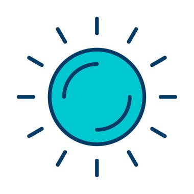 Güneş Simgesi Vektör illüstrasyonu