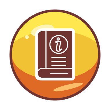 Bilgi Defteri simgesi. dosya simgesi. vektör illüstrasyonu