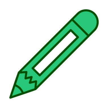 Düz kalem. Web simgesi basit illüstrasyon