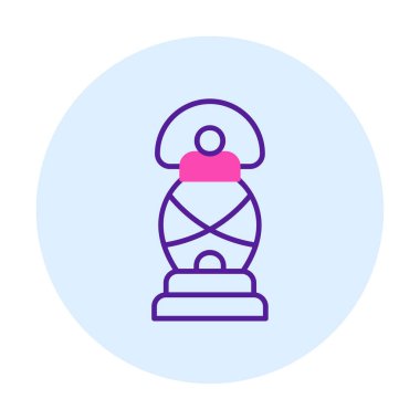 düz Fener simgesi vektör çizimi 