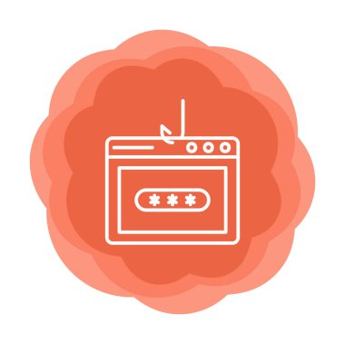 Basit Parola Kopyalama simgesi, vektör illüstrasyonu